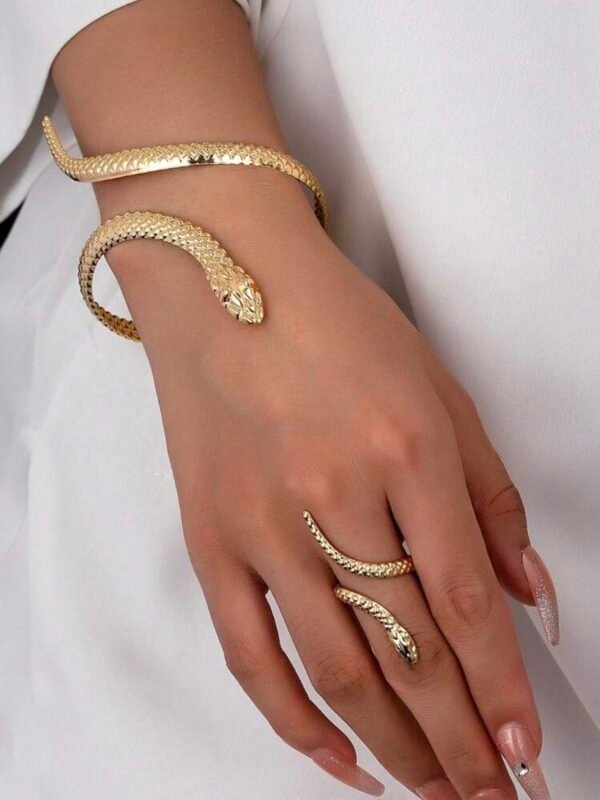 Snake Ring Bracelet Set For Women (4.84) - Image 6