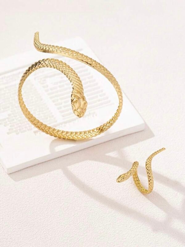 Snake Ring Bracelet Set For Women (4.84) - Image 7