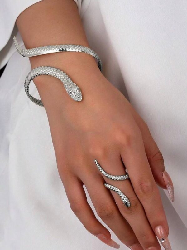 Snake Ring Bracelet Set For Women (4.84) - Image 9