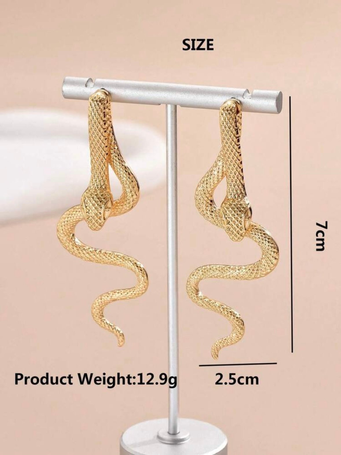 Pair Of Women's Snake Earrings (4.92) - Image 7