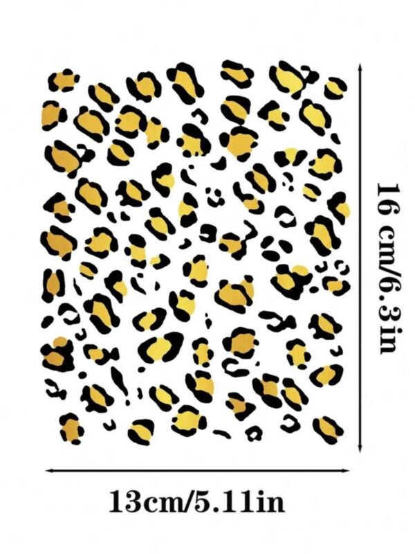 Temporary Face Or Body Leopard Print Tattoo (4.92) - Image 5