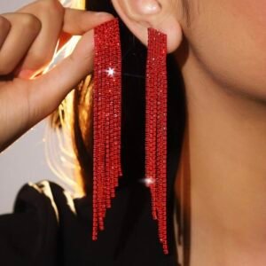 Screenshot Club Tassel Crystal Earrings For Women (4.95)