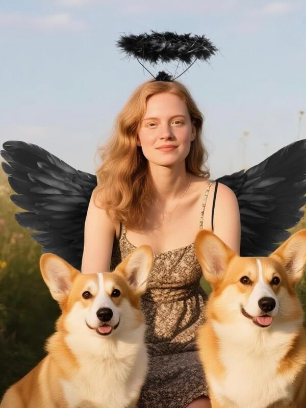 Angel Wings & Halo Adult Costume Accessory (4.30) - Image 4
