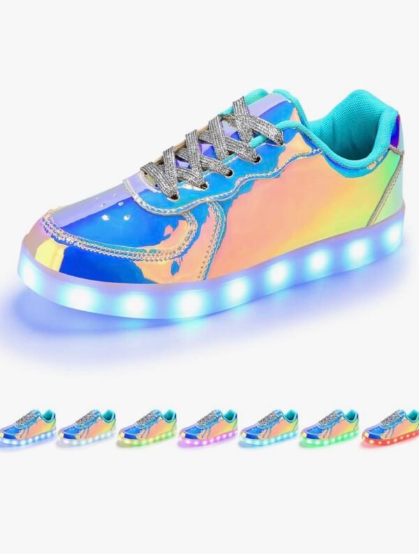 Light Up Low Top Men Or Women Shoes USB Charging Adult LED Sneakers (4.20) - Image 2
