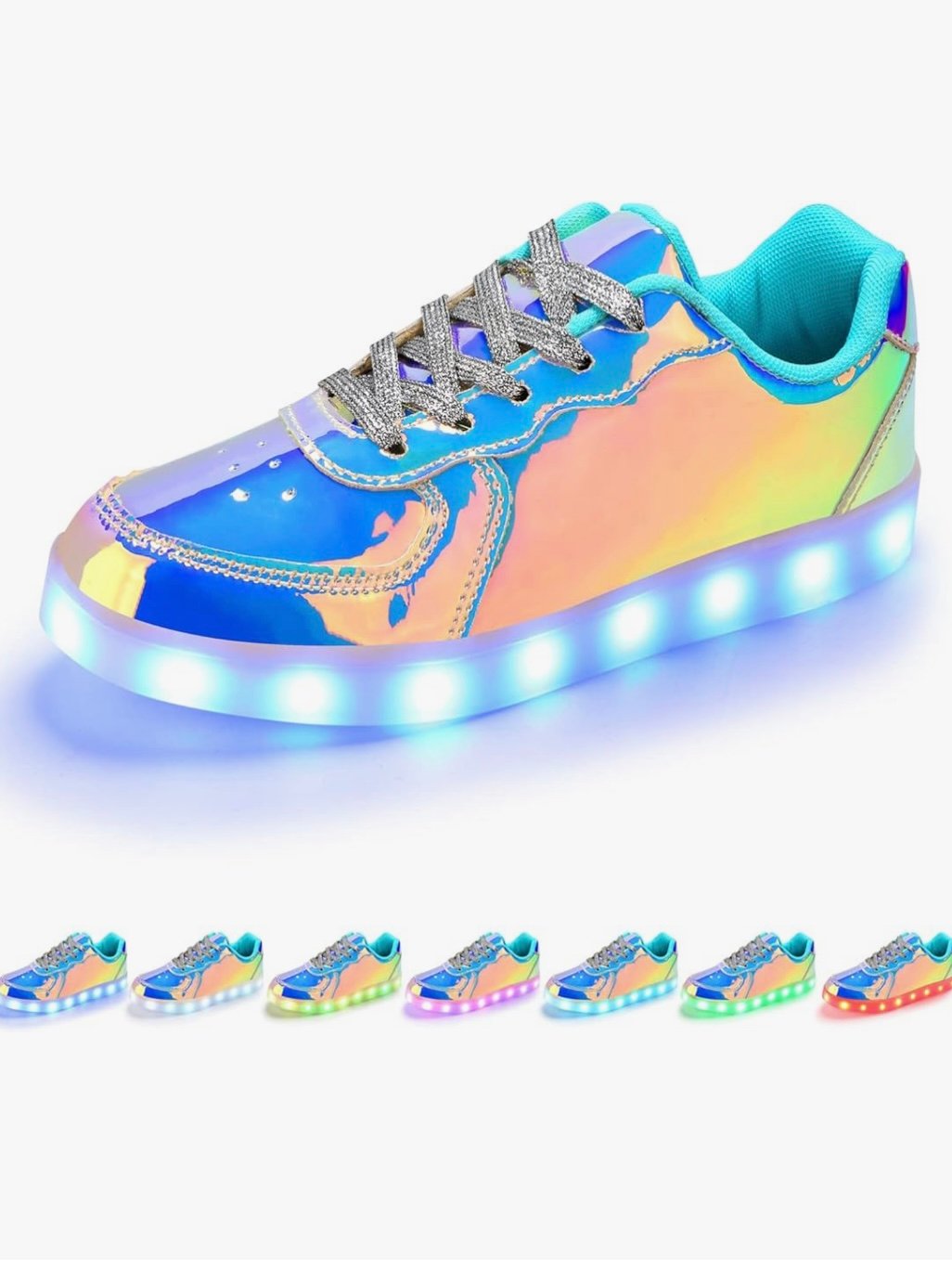 Light Up Low Top Men Or Women Shoes USB Charging Adult LED Sneakers (4.20) - Image 2