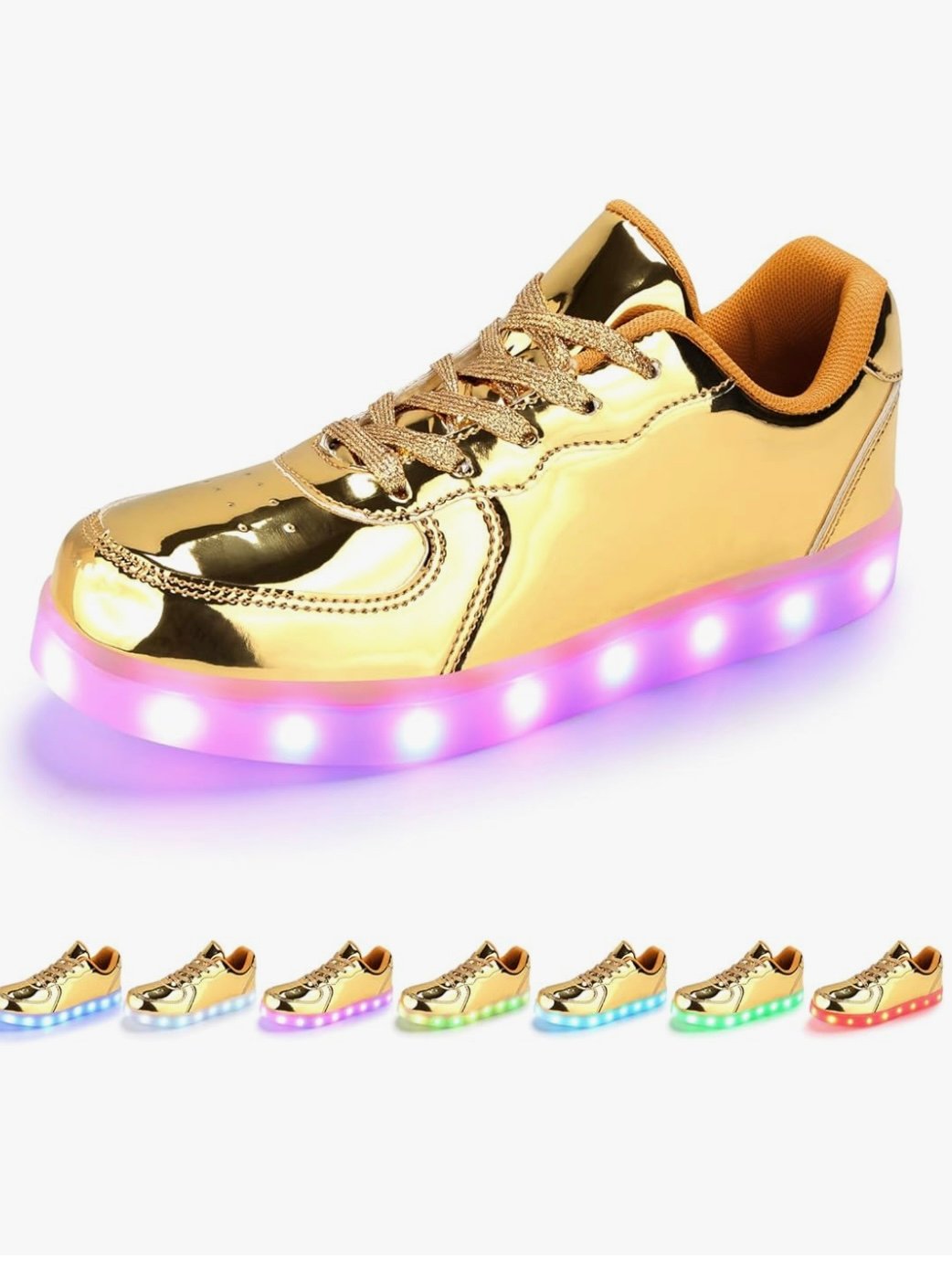 Light Up Low Top Men Or Women Shoes USB Charging Adult LED Sneakers (4.20) - Image 8