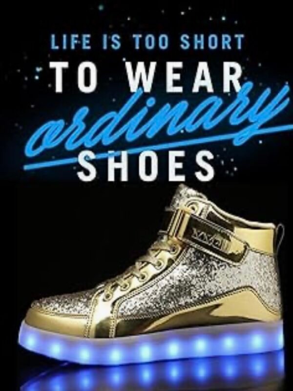 LED Light Up High Top Sneakers For Men Or Women (4.20) - Image 7