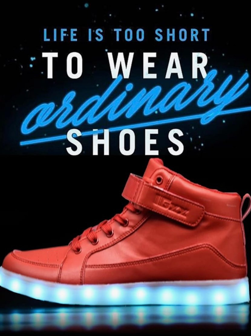 LED Light Up High Top Sneakers For Men Or Women (4.20) - Image 14