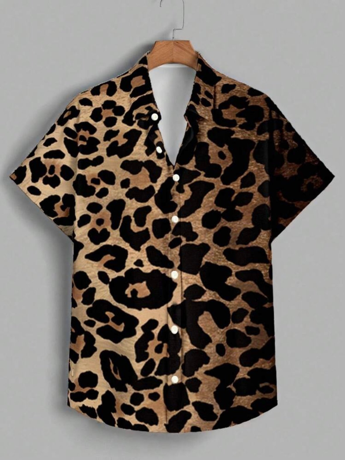 Men's Casual Leopard Print Pattern Shirt (4.89) - Image 6