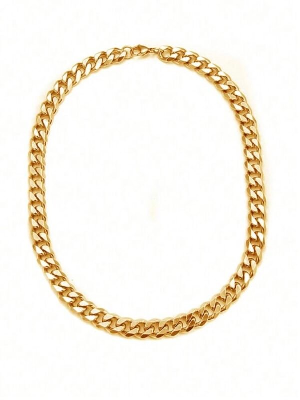 Men's Gold Thick Chain Link Necklace (4.89) - Image 5
