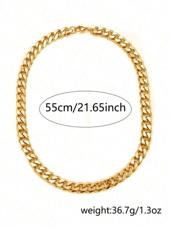 Men's Gold Thick Chain Link Necklace (4.89) - Image 6