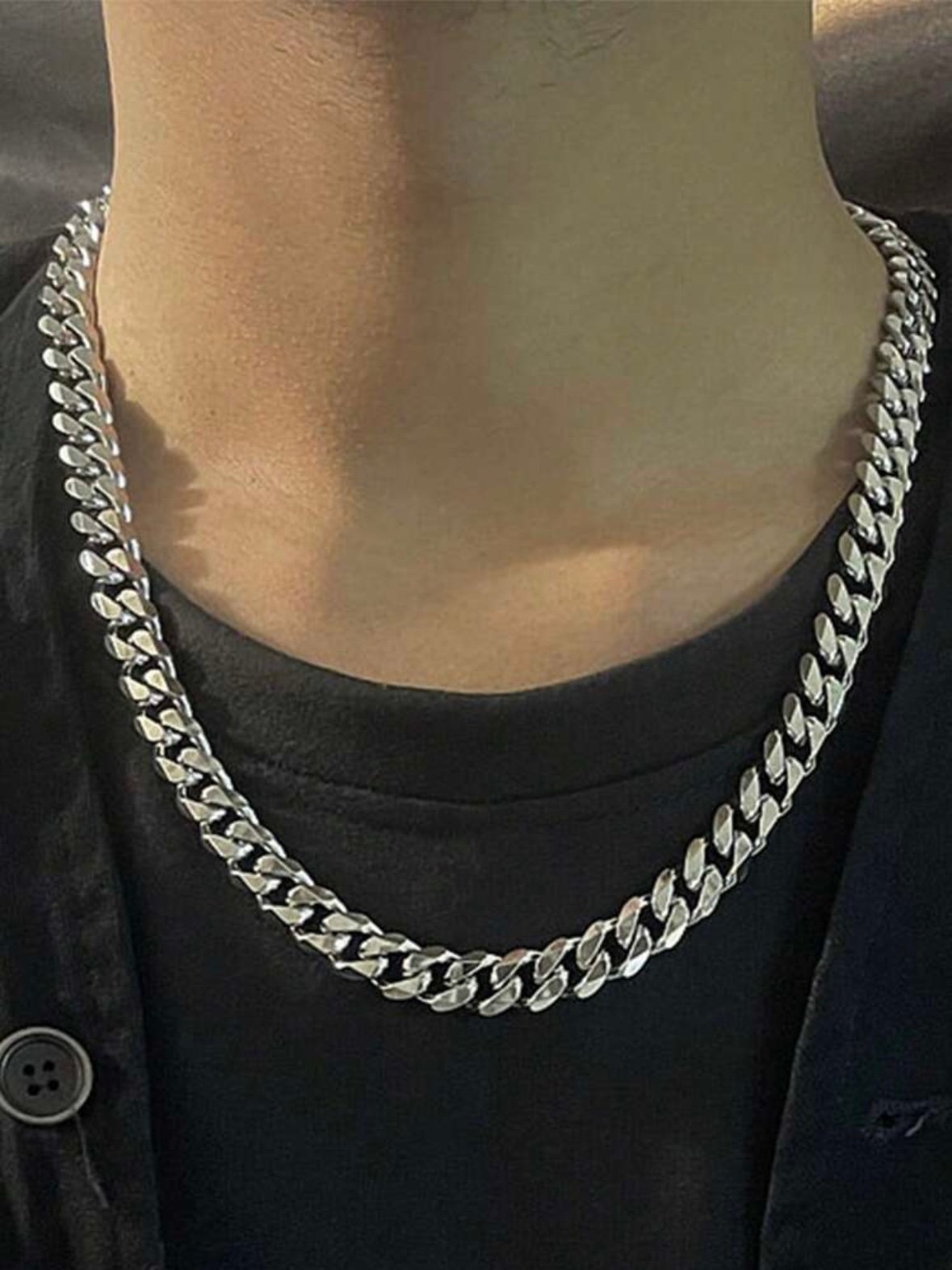 Men's Gold Thick Chain Link Necklace (4.89) - Image 4