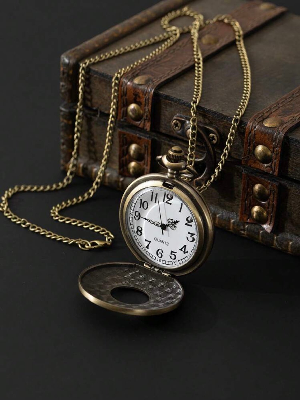 Pirate Necklace Pocket Watch Roman Rustic (4.92) - Image 2
