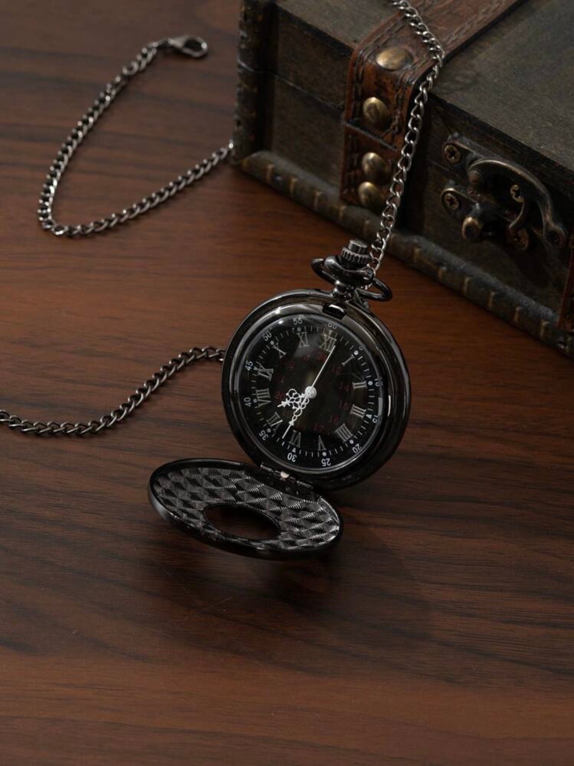 Pirate Necklace Pocket Watch Roman Rustic (4.92) - Image 6