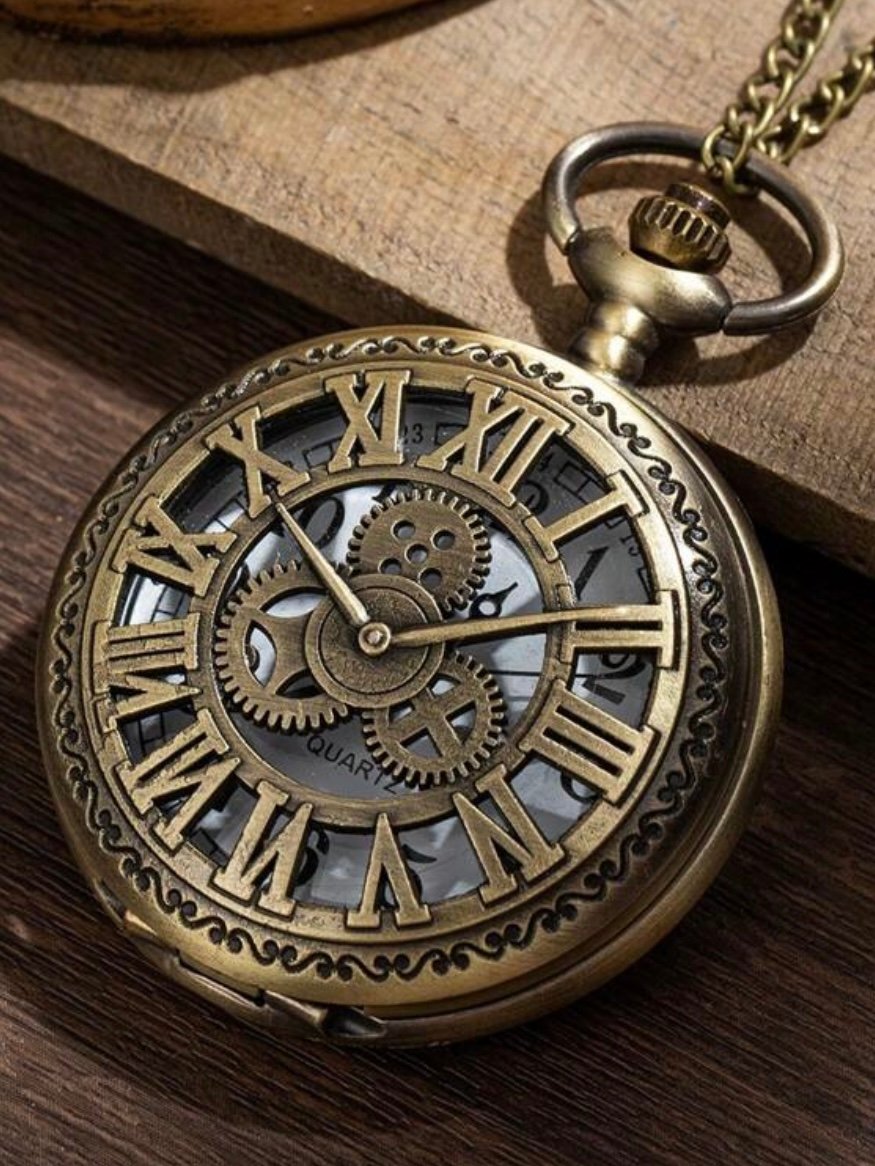 Pirate Roman Numeral Pocket Watch (4.80)
