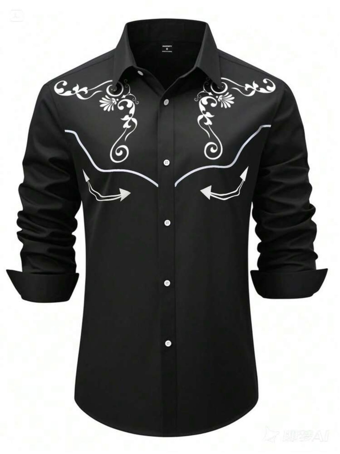 Men's Sexy Western Cowboy Wear Shirt (4.83) - Image 3