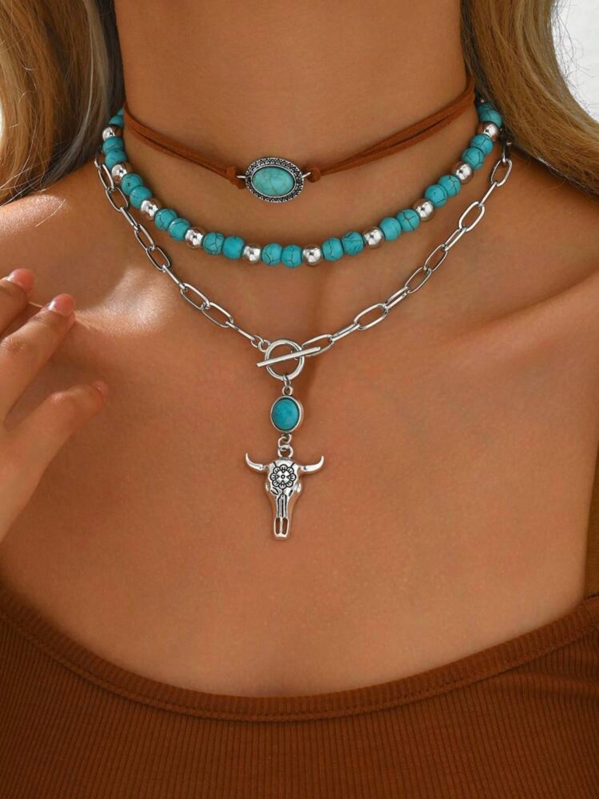 Western Cowboy Style Necklace For Women (4.89)