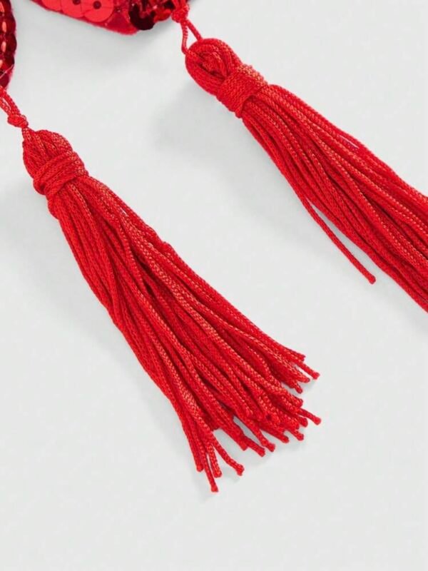 Tassel Red Sequin Heart Nipple Pasties (4.88) - Image 5