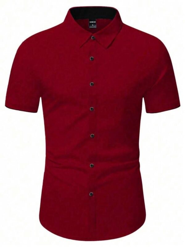 Men's Fitted Button Up Collared Shirt (4.94) - Image 5