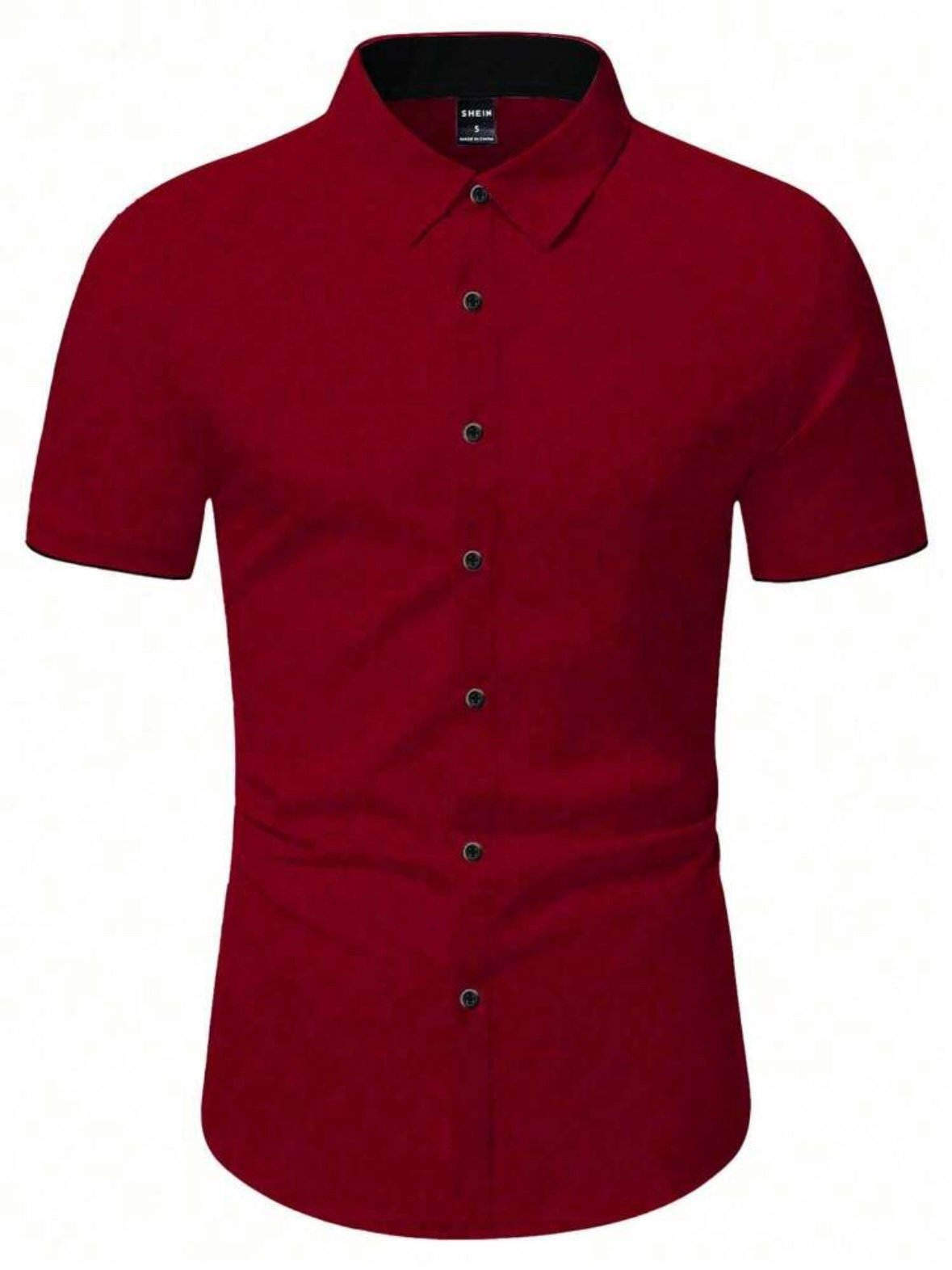 Men's Fitted Button Up Collared Shirt (4.94) - Image 5