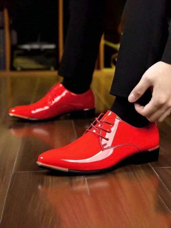 Shiny Oxford Business Casual Men's Shoes (5.0)