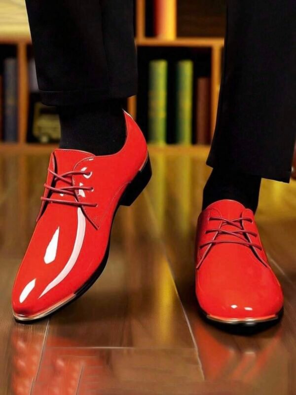 Shiny Oxford Business Casual Men's Shoes (5.0) - Image 3
