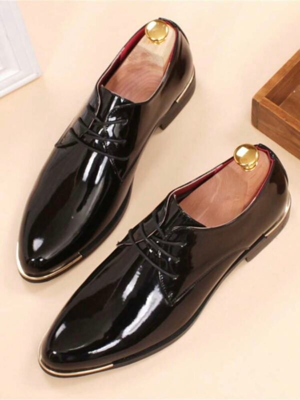 Shiny Oxford Business Casual Men's Shoes (5.0) - Image 6