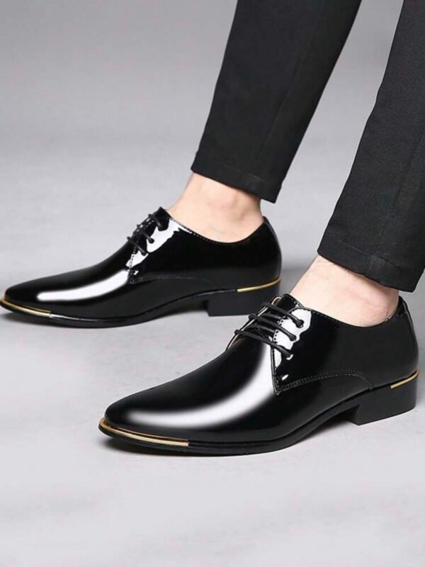 Shiny Oxford Business Casual Men's Shoes (5.0) - Image 5