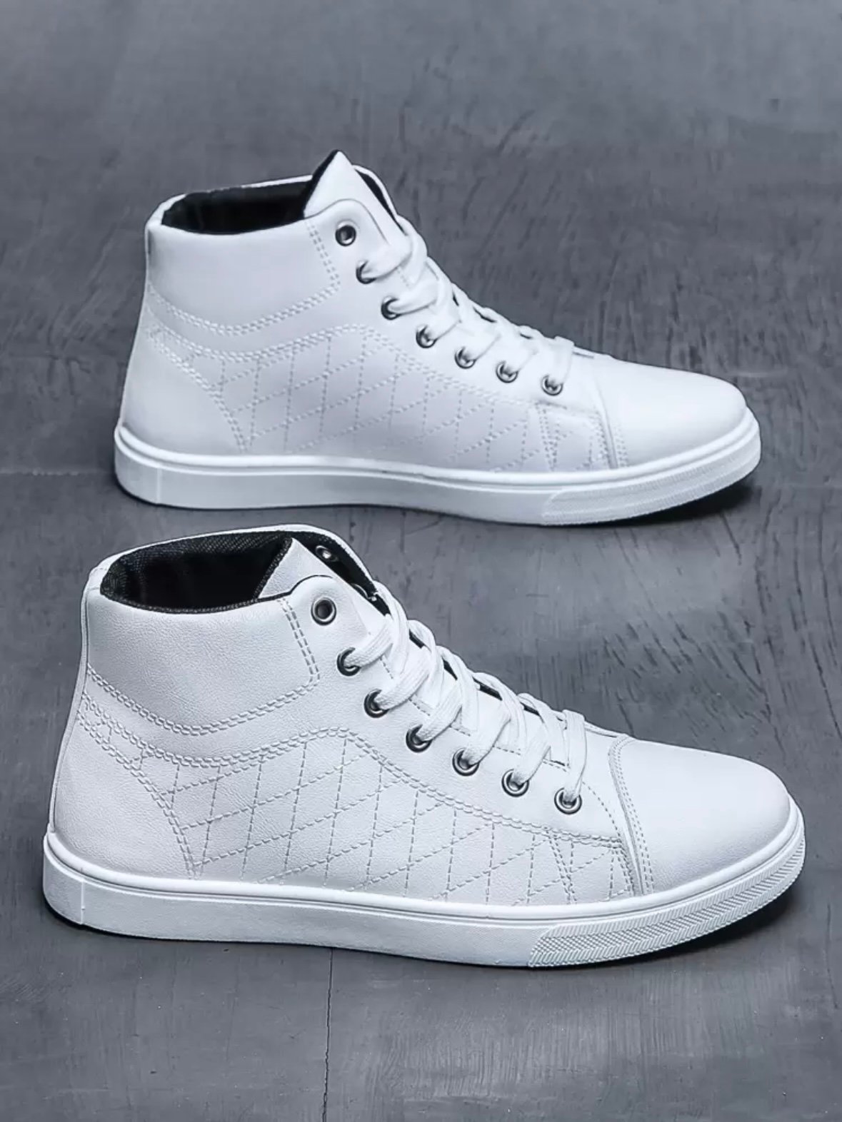 Men's Fashionable High-Top Sneakers Anti-Slip (4.89) - Image 3