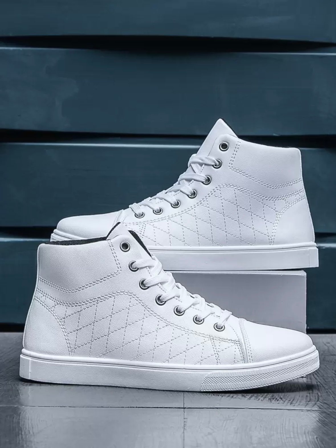 Men's Fashionable High-Top Sneakers Anti-Slip (4.89) - Image 4