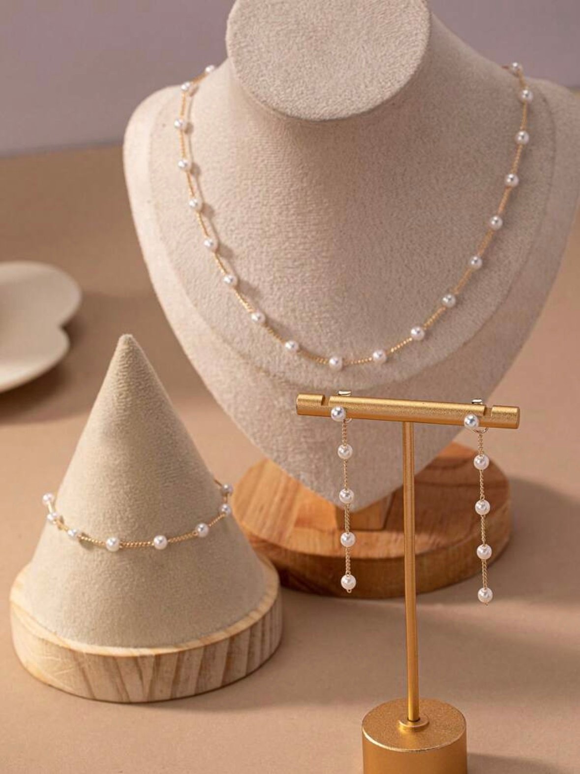 Set Of Chic Bracelet Necklace Earring Set For Women (4.87) - Image 5