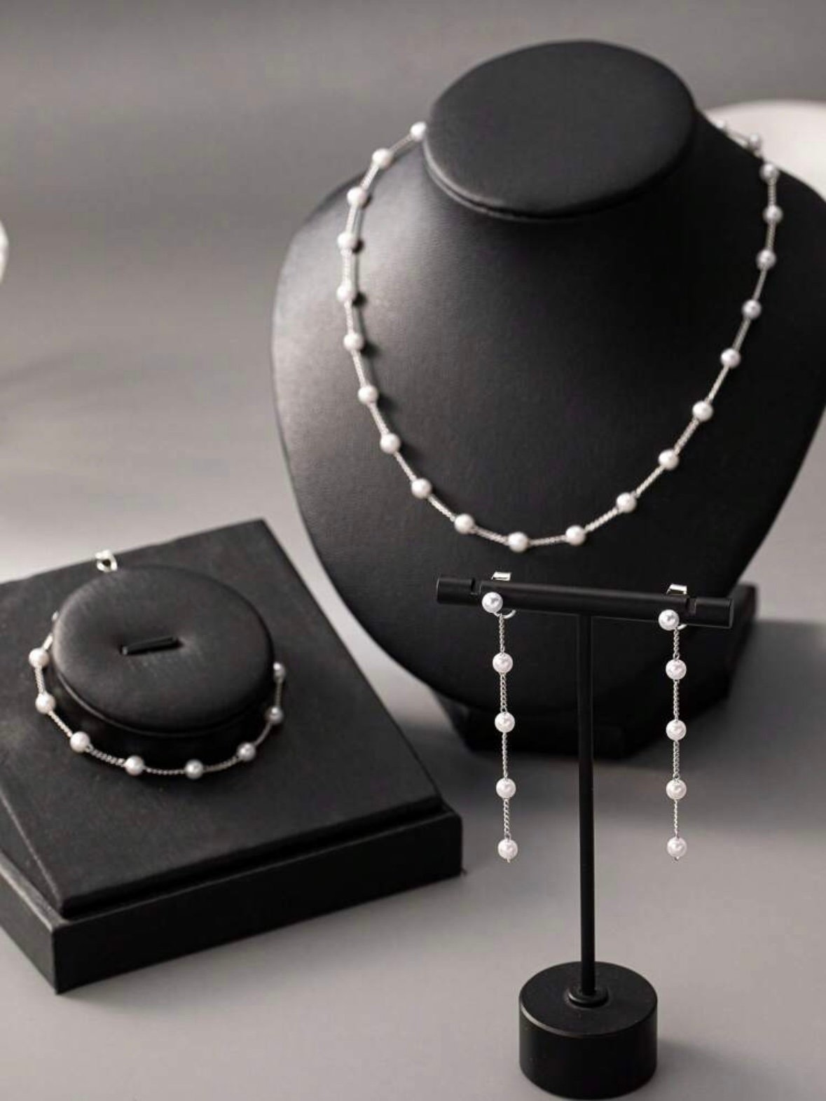 Set Of Chic Bracelet Necklace Earring Set For Women (4.87) - Image 4