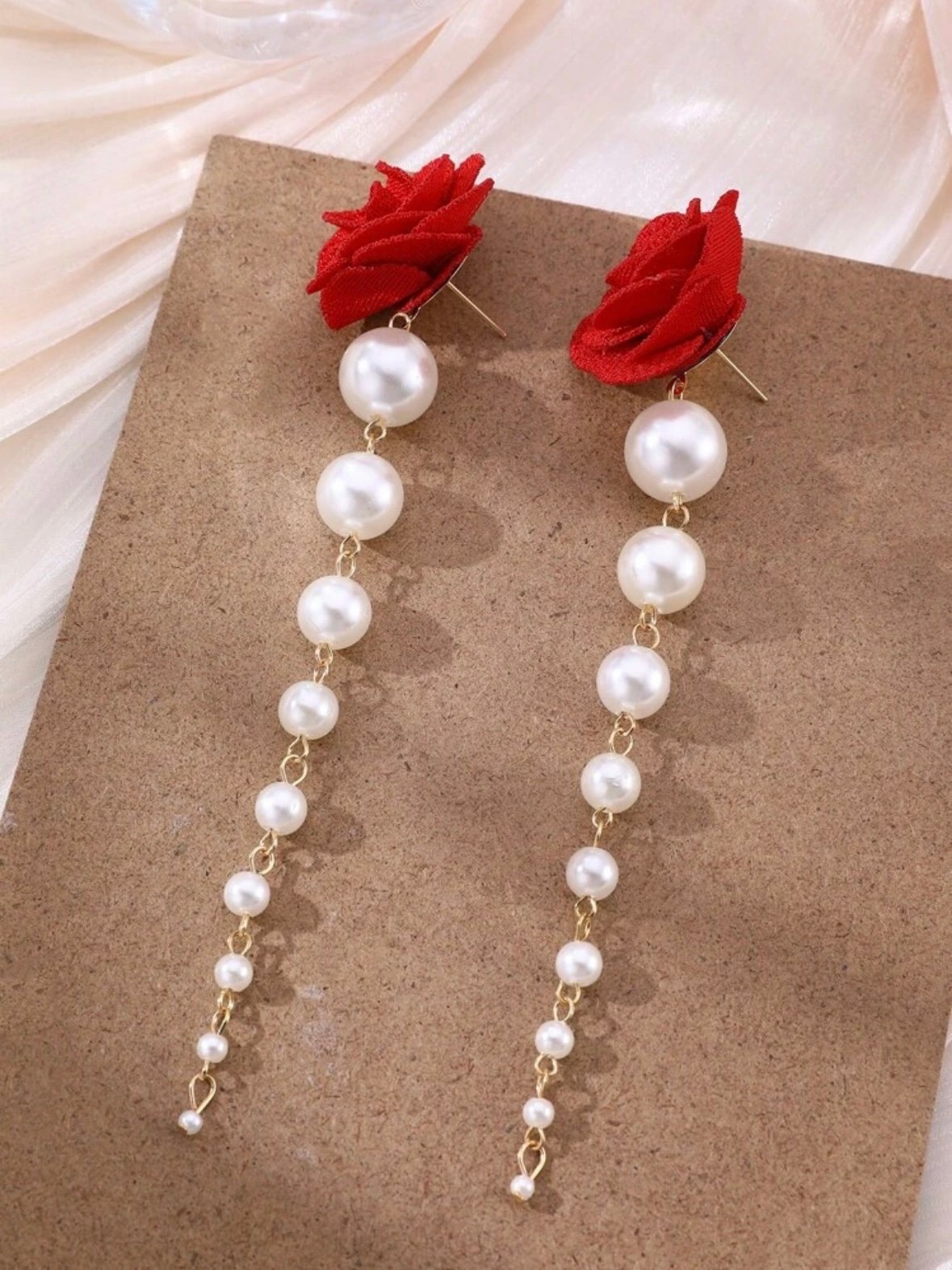 Sexy Elegant Long Tassel Faux Pearl Earrings (4.93) - Image 10