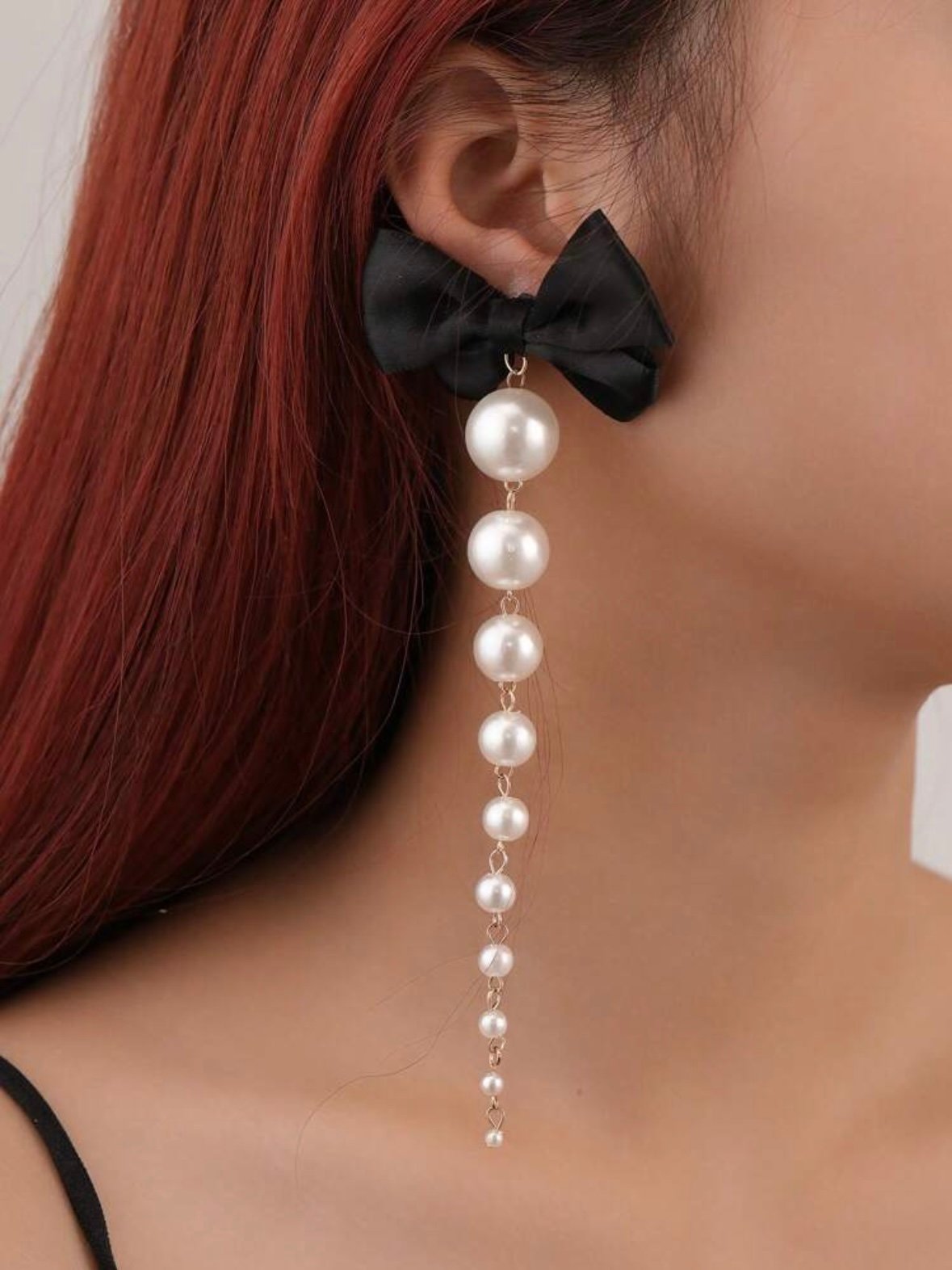 Sexy Elegant Long Tassel Faux Pearl Earrings (4.93)