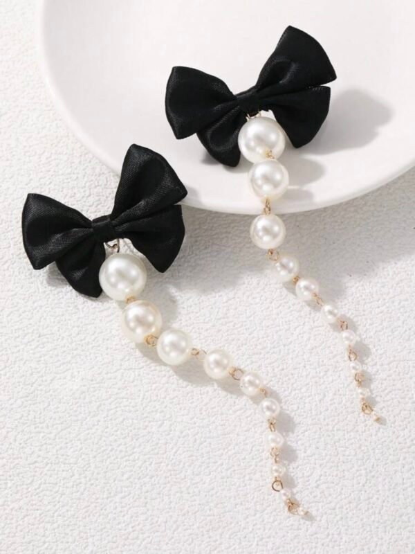 Sexy Elegant Long Tassel Faux Pearl Earrings (4.93) - Image 6