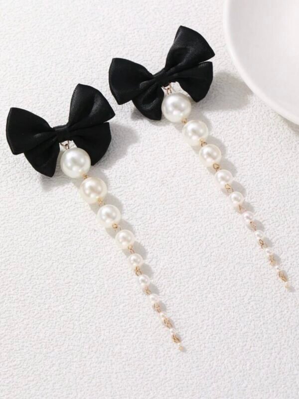 Sexy Elegant Long Tassel Faux Pearl Earrings (4.93) - Image 8