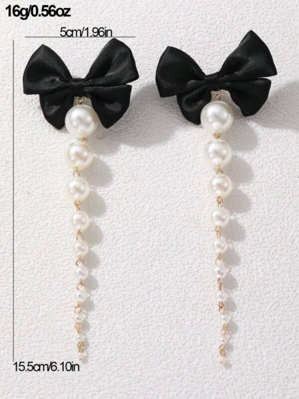 Sexy Elegant Long Tassel Faux Pearl Earrings (4.93) - Image 9