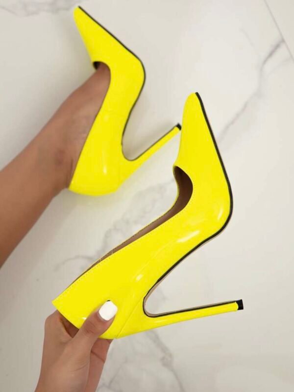 Neon Pointed Toe Stiletto Heel Pumps For Women (4.84) - Image 5