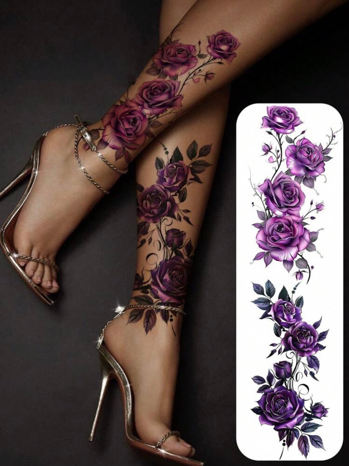Temporary Flower & Butterfly Body Tattoo Stickers For Women (4.96) - Image 6