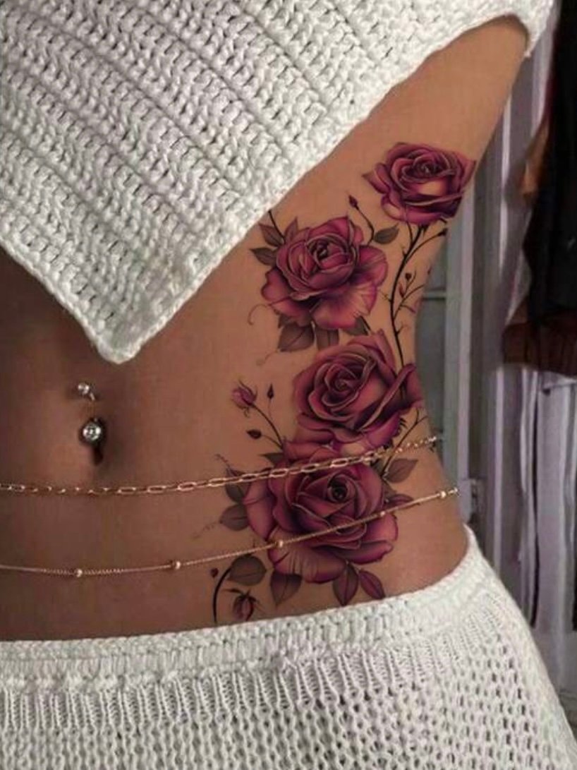 Temporary Flower & Butterfly Body Tattoo Stickers For Women (4.96) - Image 3