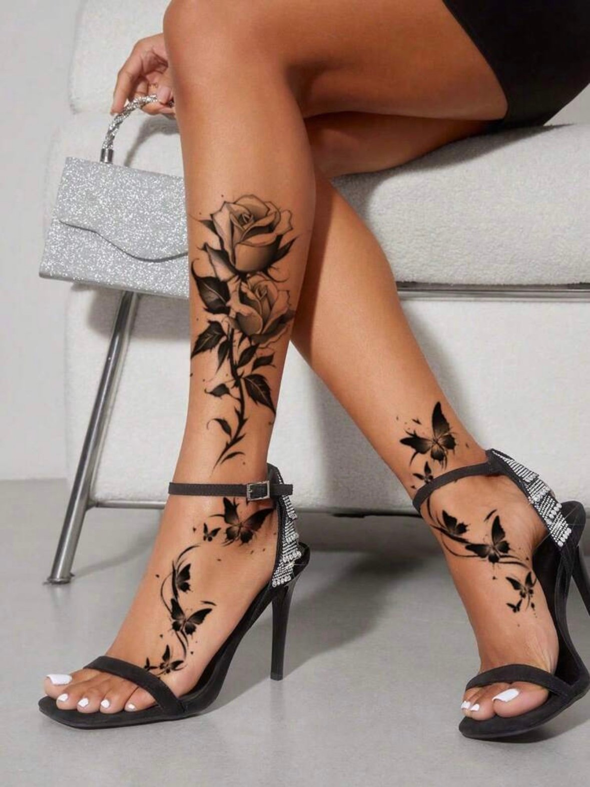 Temporary Flower & Butterfly Body Tattoo Stickers For Women (4.96) - Image 11