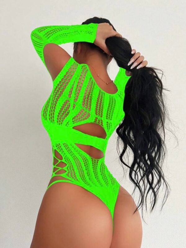 Sexy Fishnet Lingerie Bodysuit Women's Mesh (4.93)