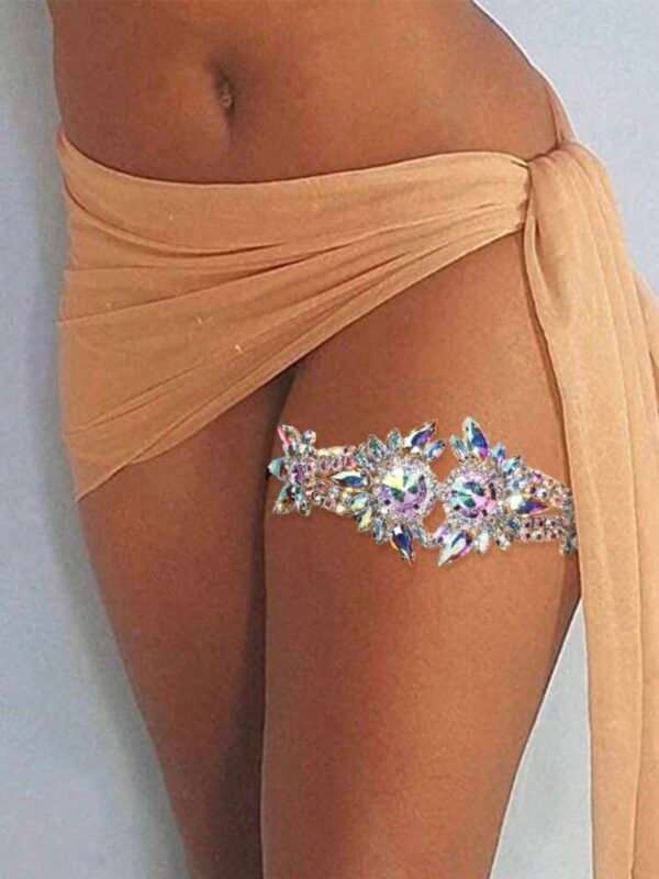 Rhinestone Leg Chain Body Jewelry For Women (5.0)