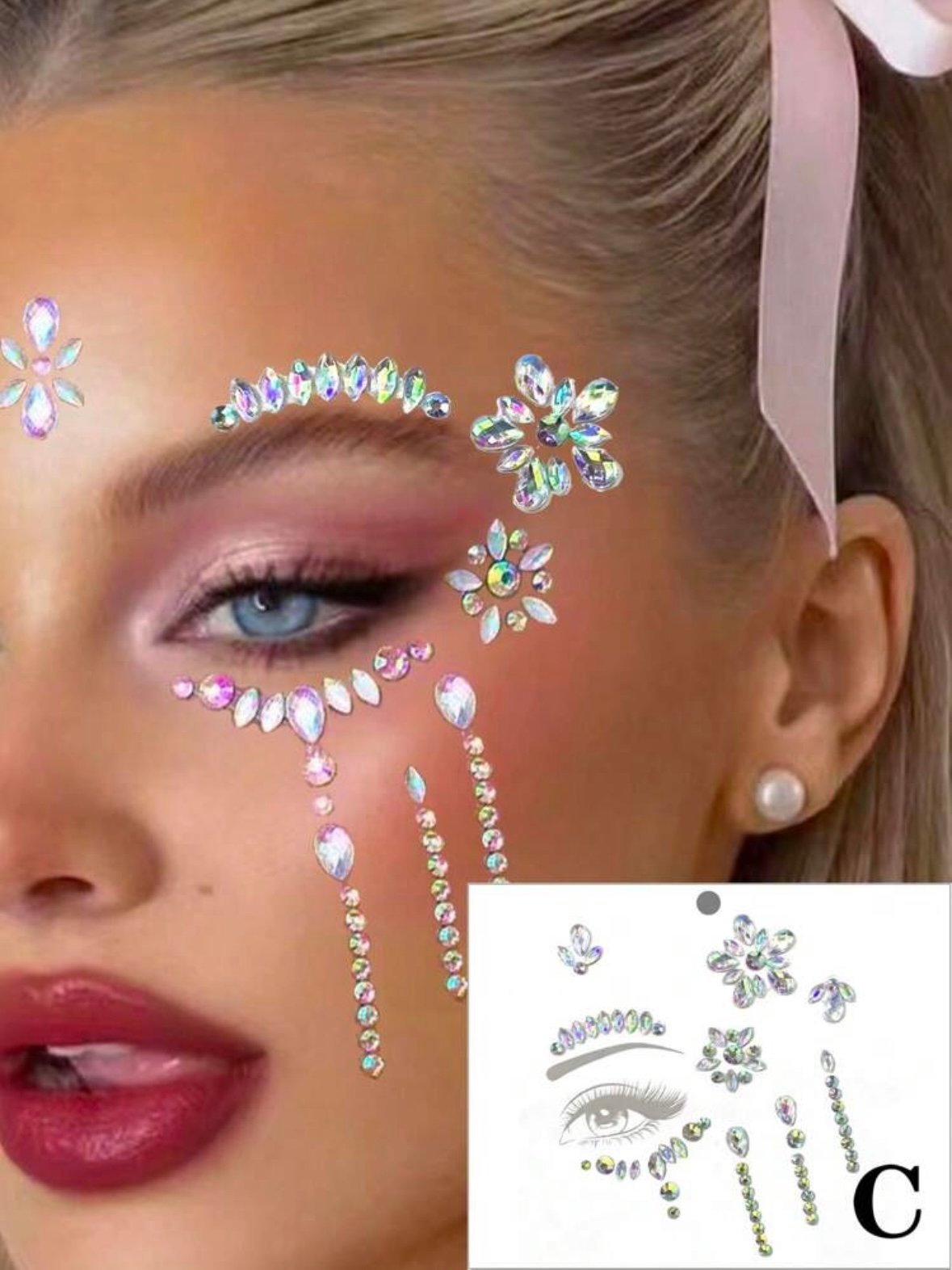 Rhinestone Eye Makeup Sticker (4.98) - Image 5