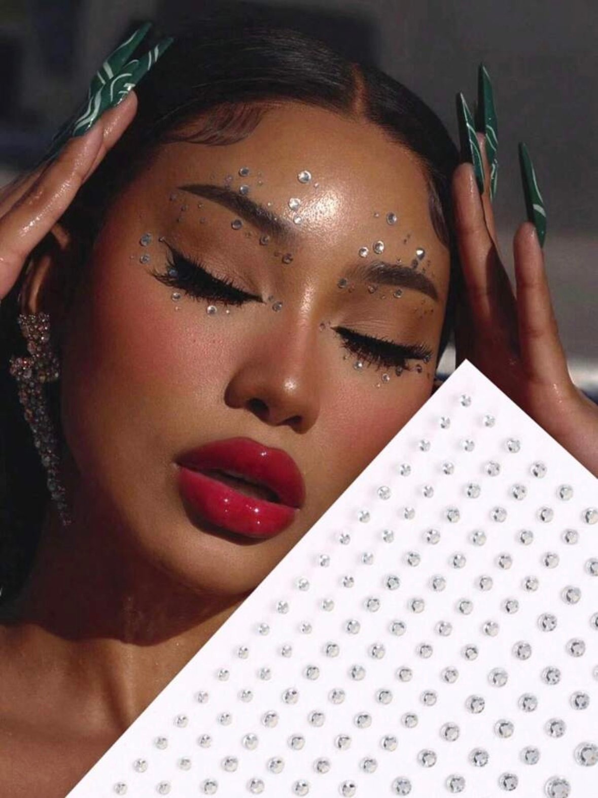 Rhinestone Gem Sticker Sheets DIY Face Tattoo Stickers (4.95) - Image 3