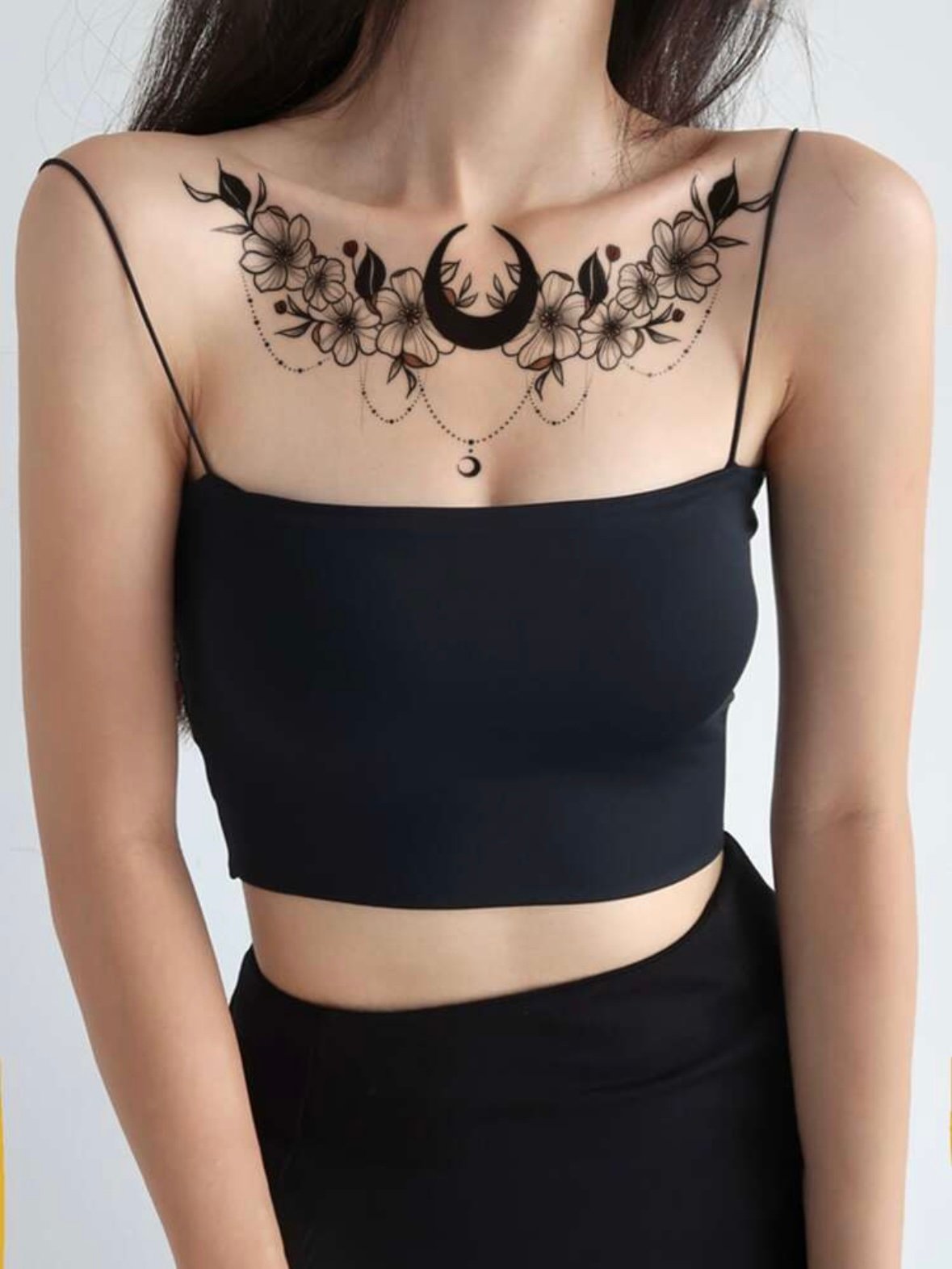 Temporary Tattoo For Collarbone Or Back 6 Sheets (4.95)