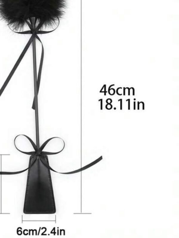 Sexy Black Feather Tickler Sex Toy Flogger (4.93) - Image 6