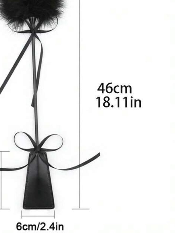 Sexy Black Feather Tickler Sex Toy Flogger (4.93) - Image 6