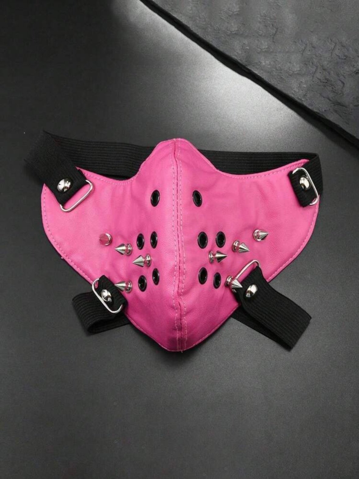 Party Punk PU Leather BDSM Bondage Face Mask (4.91) - Image 6