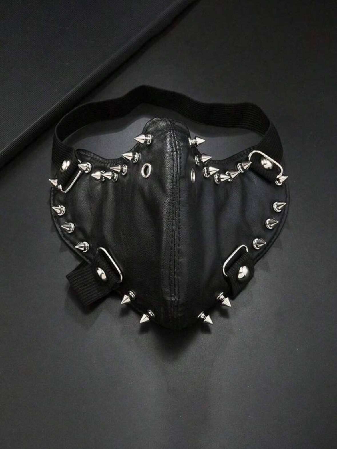 Party Punk PU Leather BDSM Bondage Face Mask (4.91) - Image 2